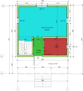 проект - План этажа - План 1 этажа